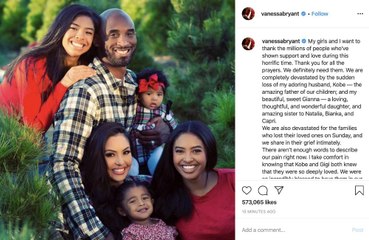 Kobe Bryant's wife 'devastated' after star's passing