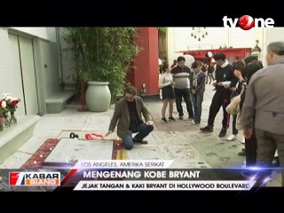 Kenang Legenda, Jejak Tangan dan Kaki Kobe Bryant Dipamerkan