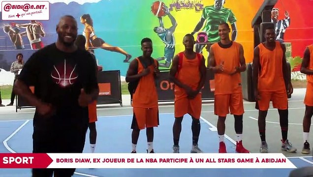 Basketball : Boris Diaw, Ex joueur de la NBA participe à un All Stars Game à Abidjan