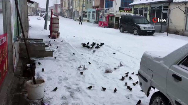 Karlıova beyaza büründü