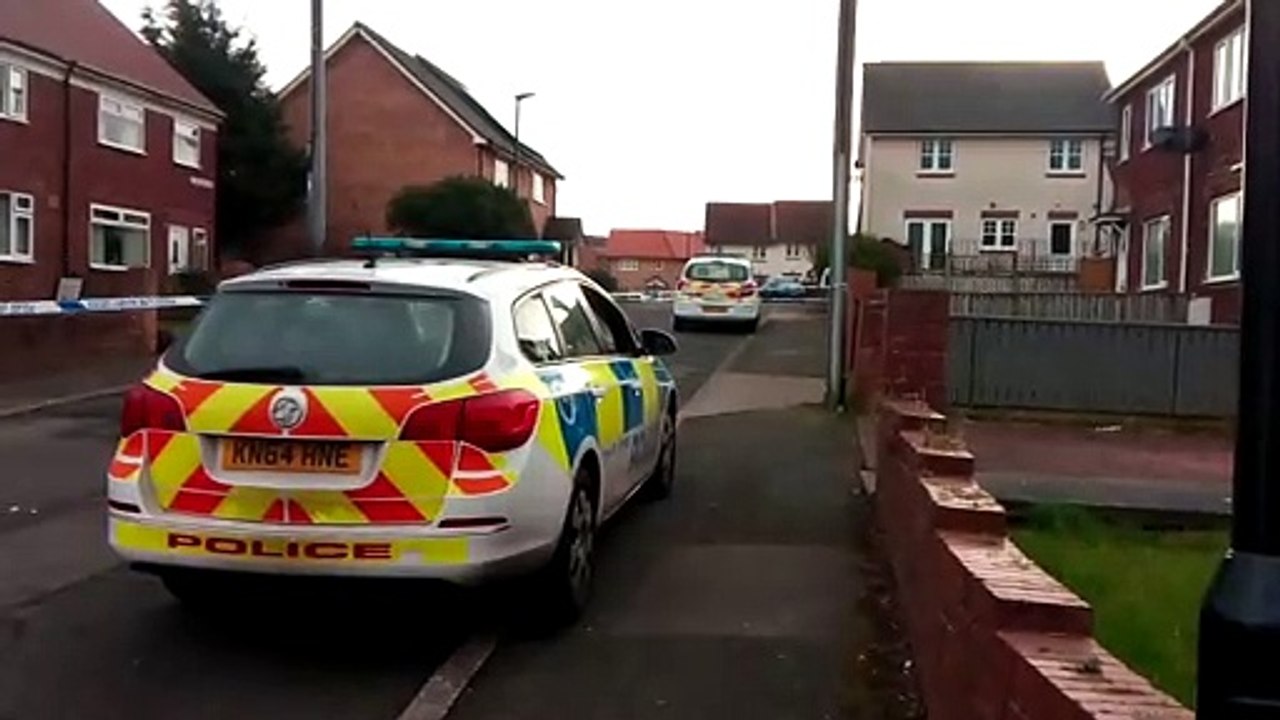 Police cordon at Claxheugh Road in Sunderland following an assault