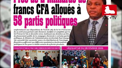 REVUE DE PRESSE CAMEROUNAISE DU 30 JANVIER 2020
