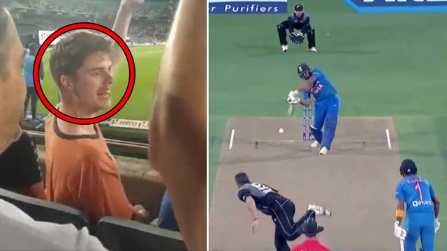 IND VS NZ 2020 : New Zealand Fan Chants 'Bharat Mata Ki Jai' During 3rd T20I