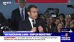 Emmanuel Macron: "On redémarre dans l'emploi industriel"