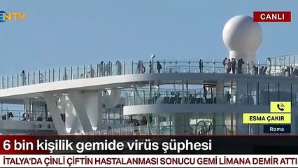 Salgın İtalya'ya sıçradı ! 7 bin kişilik gemi karantinada