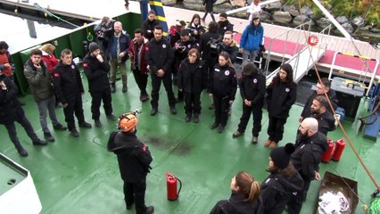 Antarktika’ya 4. Bilim Seferi’ni yapacak olan ekipten nefes kesen tatbikat