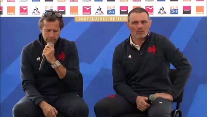 Скачать видео: Bouthier et Haouas titulaires avec les Bleus face à l'Angleterre - Rugby - Tournoi - Bleus