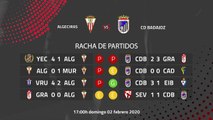 Previa partido entre Algeciras y CD Badajoz Jornada 23 Segunda División B