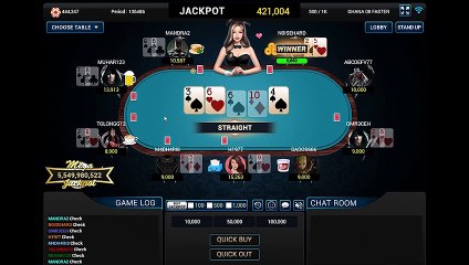 MAX RECEH DENGAN MEJA POKER TARUHAN ALL-IN