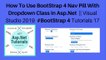 How to use bootstrap4 nav pill with dropdown class in asp.net||visual studio 2019 #bootstrap 4 tutorials 17