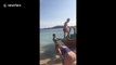 Tourist in Bali massively fails backflip off boat smashing his head