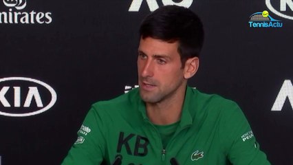 Open d'Australie 2020 - Novak Djokovic on Roger Federer : "Respect !"