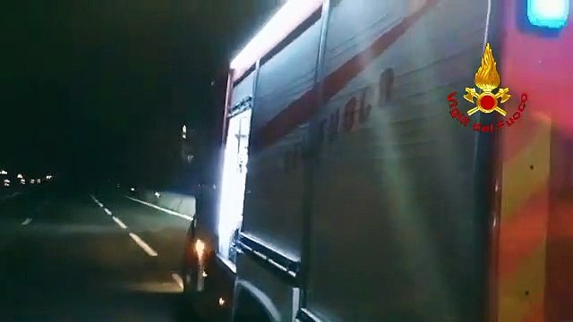 Avellino - Scontro sulla A16 vicino Monteforte Irpino- 2 feriti (30.01.20)