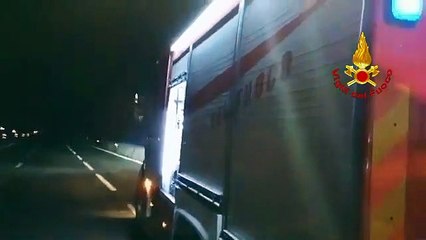 Avellino - Scontro sulla A16 vicino Monteforte Irpino- 2 feriti (30.01.20)