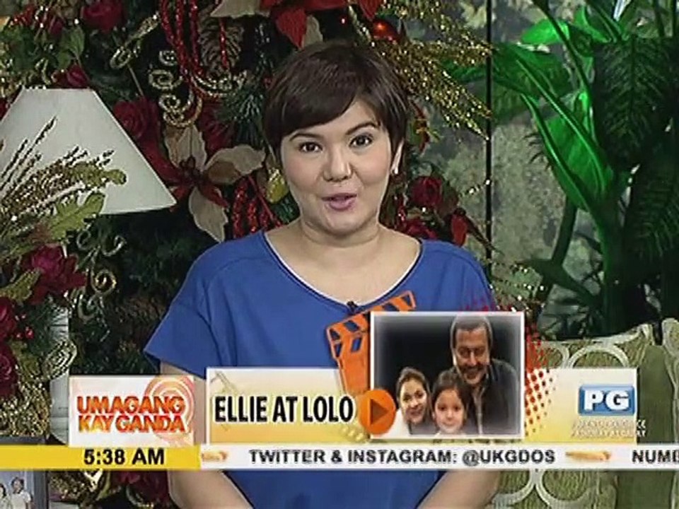 Anak ni Andi at Jake na si Ellie, kasama sa litrato ang lolo Erap