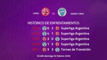 Previa partido entre Lanús y Godoy Cruz Jornada 18 Superliga Argentina