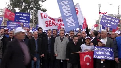 Adana incirlik'te işten çıkarılmalara karşı eylem