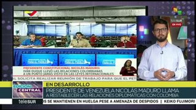 Pdte. Maduro llama a Colombia a normalizar relaciones diplomáticas