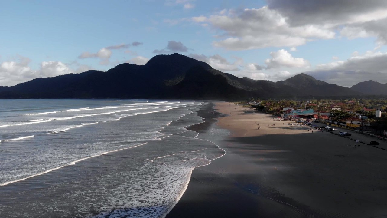 Beach and mountains