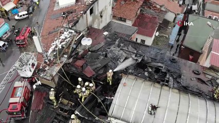Eminönü’nde ısınmak için kullanılan elektrikli soba yangın çıkardı