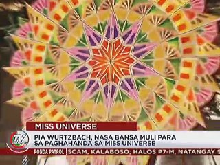 Pia Wurtzbach, nasa bansa muli para sa paghahanda sa Miss Universe