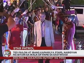 Ted Failon at ibang kapamilya stars, nabigyan ng bituin sa Walk Of Fame sa Eastwood