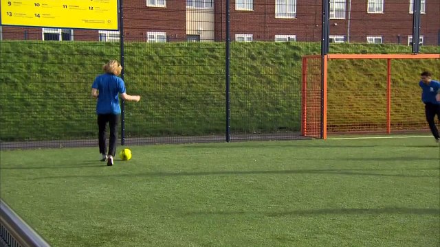 Duke of Cambridge visits Everton FC as part of Heads Up