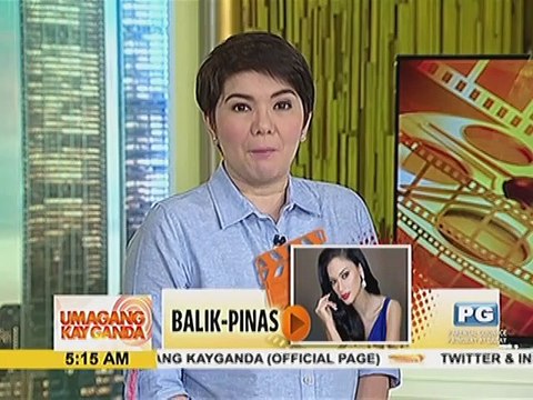 Miss Universe 2015 Pia Wurtzbach, Balik-Pilipinas na para sa pre-pageant ng Miss Universe