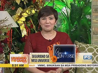 Seguridad para sa Miss Universe Beauty Pageant, kasado na