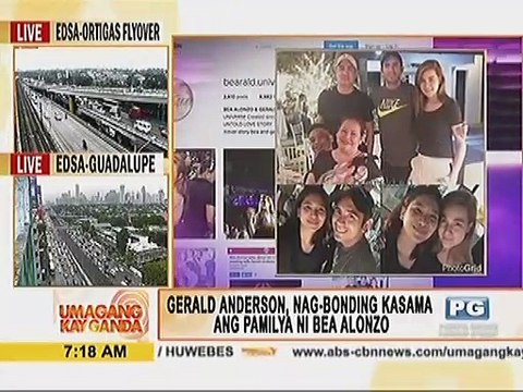 Gerald Anderson, nakipag-bonding kasama ang pamilya ni Bea Alonzo