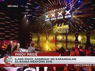 Ilang Pinoy, nagbigay ng karangalan sa bansa ngayong 2016