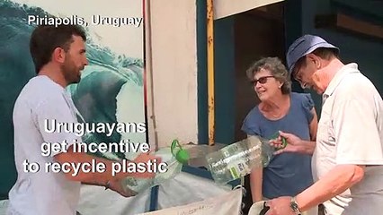 A virtual currency seeks to remove plastic from the beach in Uruguay