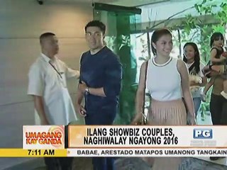 Ilang showbiz couples, naghiwalay ngayong 2016