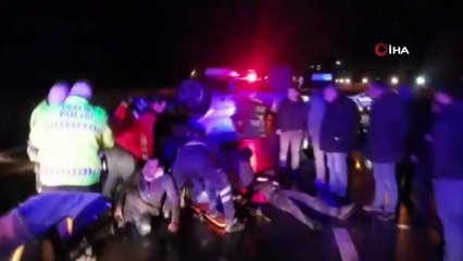 Kontrolden çıkan otomobil takla attı: 3 yaralı