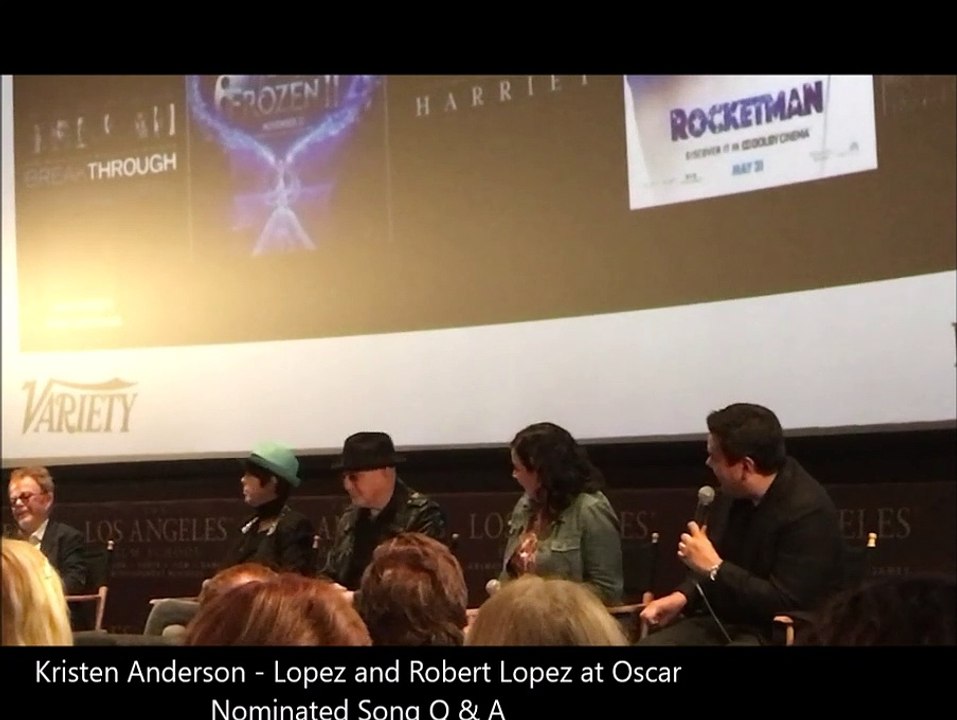 Kristen Anderson - Lopez and Robert Lopez talk writing new Songs For Frozen 2 - Oscar Nominees Song Q & A