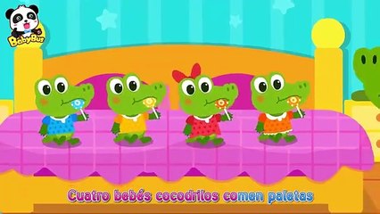 Cinco Cocodrilos Comen Paletas | Canciones Infantiles | BabyBus Español