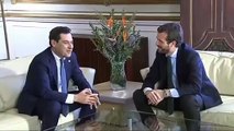 Pablo Casado se reúne con el presidente de la Junta de Andalucía en Sevilla