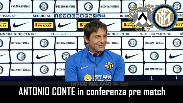 VERSO UDINESE-INTER: CONFERENZA STAMPA di ANTONIO CONTE – INTEGRALE