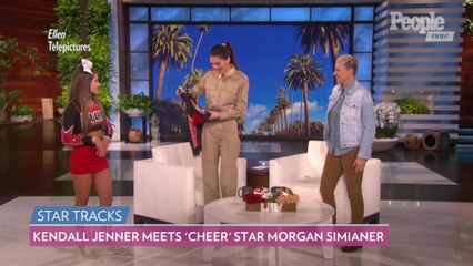Kendall Jenner Transforms Into a Navarro Cheerleader and Learns Stunt with Cheer Squad