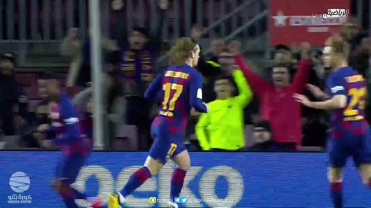 ملخص واهداف فوز برشلونة على ليغانيس 5-0 في كاس ملك اسبانيا