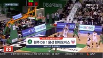 [프로농구] '4쿼터 펄펄' 허웅, DB 9연승 찍고 4라운드 전승