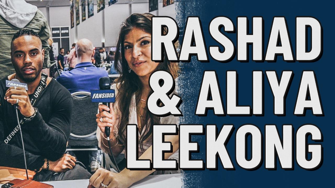 Rashad Jennings & Aliya LeeKong at Super Bowl LIV