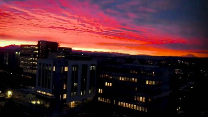 This sunrise looks like it came right out of a painting