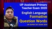 English Language For UP Super Tet 2020 | Formative Question Words | UPTET | CTET