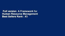 Full version  A Framework for Human Resource Management  Best Sellers Rank : #3