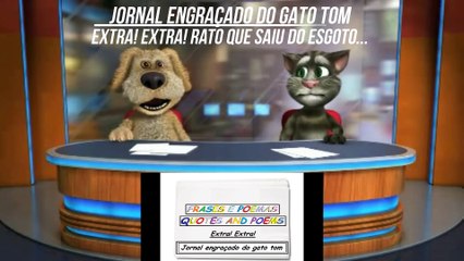 Jornal engraçado do gato tom: Rato que saiu do esgoto... [Frases e Poemas]