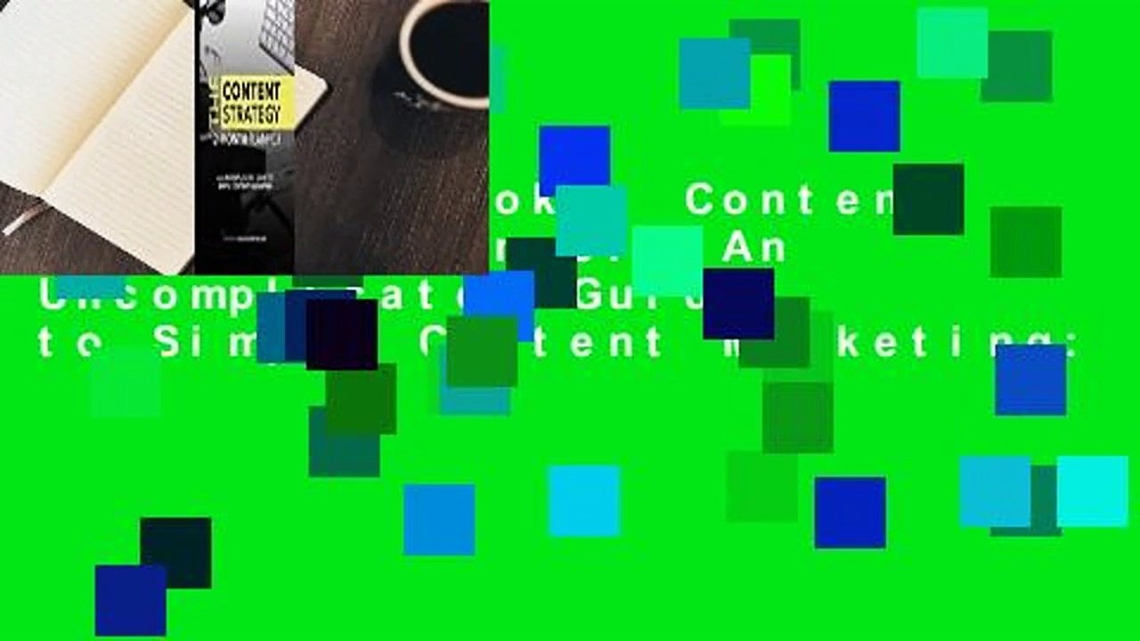 About For Books  Content Strategy Planner: An Uncomplicated Guide to Simple Content Marketing: