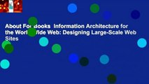 About For Books  Information Architecture for the World Wide Web: Designing Large-Scale Web Sites