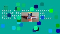 About For Books  Cracking the AP Physics 1 Exam, 2020 Edition: Practice Tests & Proven Techniques