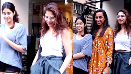 Jhanvi Kapoor enjoys a day out with Sharmin Sehgal,Namrata Purohit at Farmers Cafe | FilmiBeat